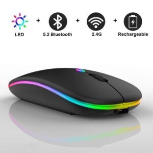 Rechargeable Wireless Mouse Bluetooth Gamer Gaming Mouse